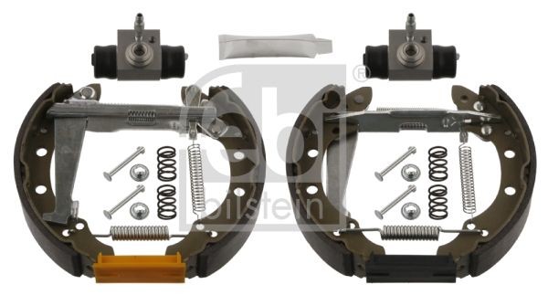 FEBI BILSTEIN Rear Axle, with wheel brake cylinder, with accessories, with attachment material Brake Set, drum brakes 37547 buy