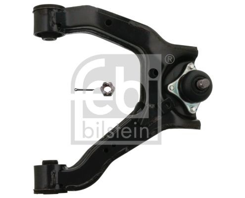 FEBI BILSTEIN 41253 Suspension arm with crown nut, with ball joint, with bearing(s), Front Axle Right, Upper, Control Arm, Sheet Steel, Cone Size: 18 mm
