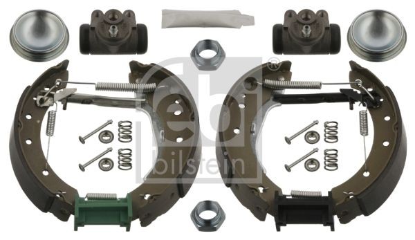 FEBI BILSTEIN 37544 Brake Set, drum brakes Rear Axle, with wheel brake cylinder, with accessories, with attachment material