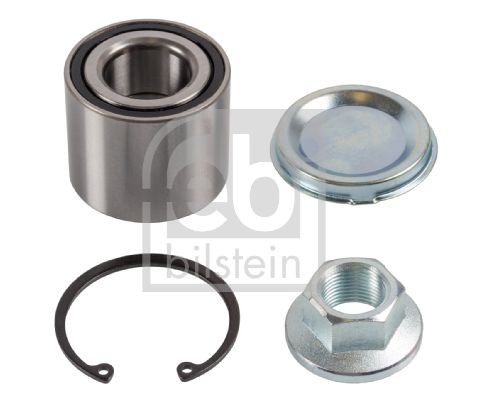 FEBI BILSTEIN Rear Axle Left, Rear Axle Right, with grease cap, with retaining ring, 53 mm, Tapered Roller Bearing Inner Diameter: 27mm Wheel hub bearing 19088 buy