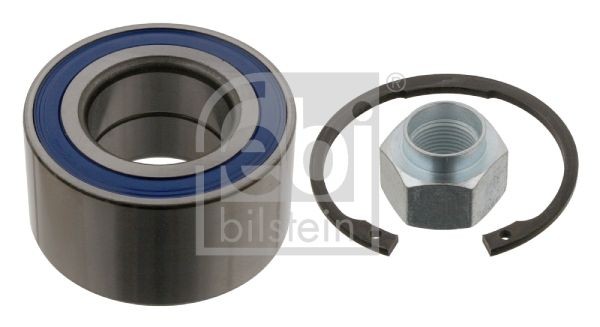31691 FEBI BILSTEIN Wheel bearings CHEVROLET Front Axle Left, Front Axle Right, with axle nut, with retaining ring, 74 mm, Angular Ball Bearing
