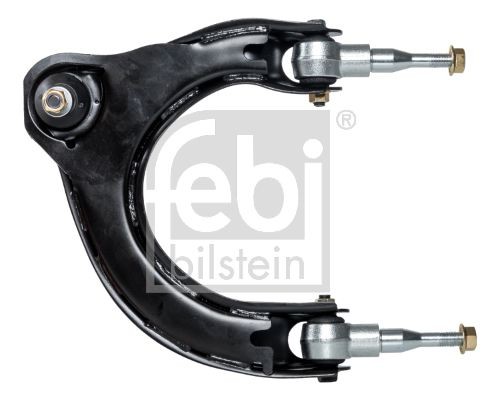 FEBI BILSTEIN 41233 Suspension arm with holder, with lock nuts, with ball joint, with bearing(s), Front Axle Left, Upper, Control Arm, Sheet Steel