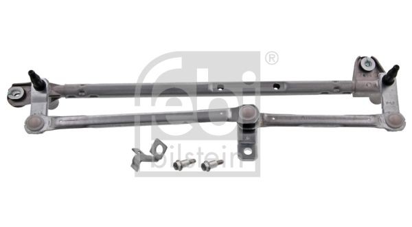 37529 FEBI BILSTEIN Windscreen wiper linkage SKODA for left-hand drive vehicles, without electric motor, with fastening material