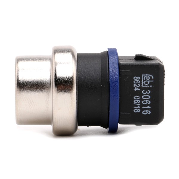 39142 Radiator sensor 39142 FEBI BILSTEIN blue, black, with retaining spring, with seal