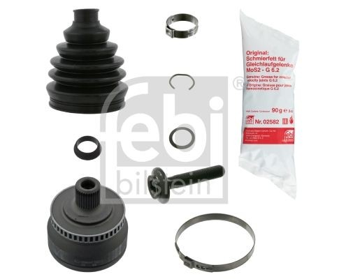 33224 FEBI BILSTEIN Constant velocity joint MITSUBISHI Front Axle, Wheel Side, with grease, with clamps