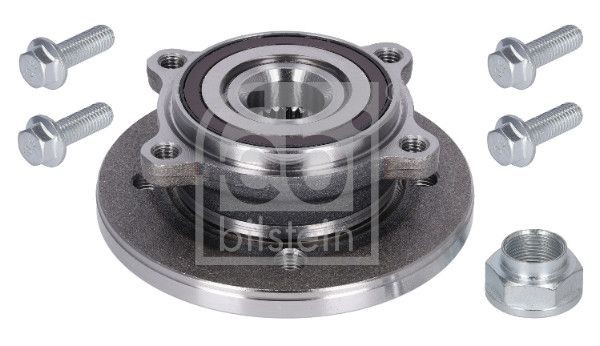 37106 Hub bearing & wheel bearing kit 37106 FEBI BILSTEIN Front Axle Left, Front Axle Right, with attachment material, Wheel Bearing integrated into wheel hub, with integrated magnetic sensor ring, with wheel hub, with ABS sensor ring, 137 mm, Angular Ball Bearing