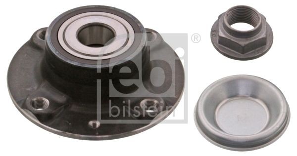 FEBI BILSTEIN Rear Axle Left, Rear Axle Right, with attachment material, Wheel Bearing integrated into wheel hub, with integrated magnetic sensor ring, with ABS sensor ring, with wheel hub, 70,3 mm, Angular Ball Bearing Inner Diameter: 25mm Wheel hub bearing 28264 buy