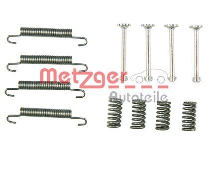Original 105-0667 METZGER Accessory kit, brake shoes experience and price