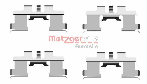 METZGER 109-1677 Brake pad fitting kit SUZUKI ALTO 2003 in original quality