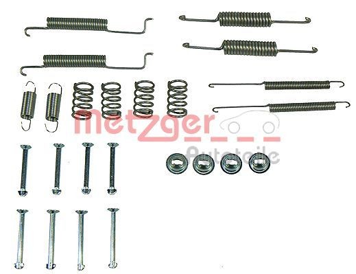 METZGER 105-0569 Accessory kit, brake shoes VW SCIROCCO 1976 in original quality
