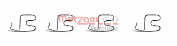 Original METZGER Z 1219 Rear brake pad fitting kit 109-1219 for HONDA CRX