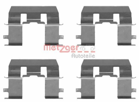 Great value for money - METZGER Accessory Kit, disc brake pads 109-1281
