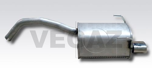 VEGAZ FTS-372 Rear silencer Rear, with exhaust tip