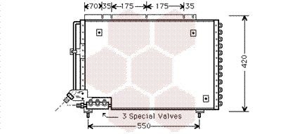 Volvo 940 Air conditioning condenser VAN WEZEL 59005082 cheap