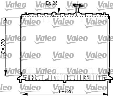VALEO 735501 Engine radiator 25310-1G001
