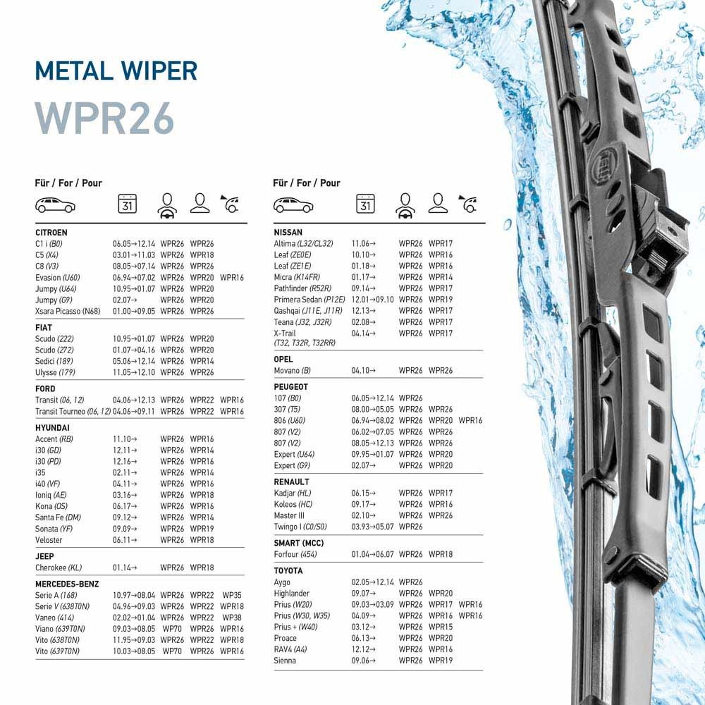 HELLA Windscreen wipers WPR 26 buy online
