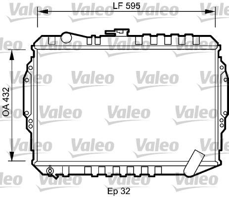 VALEO 735060 Engine radiator MR188432