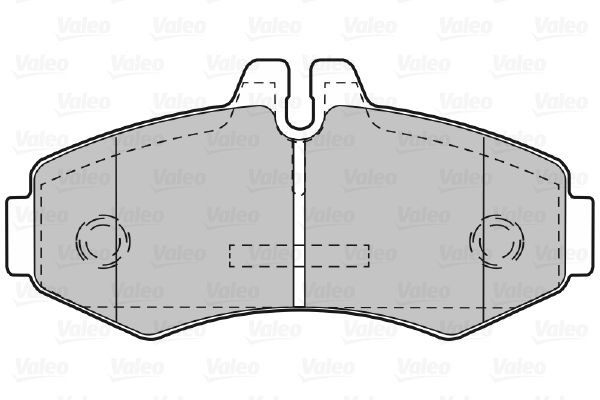 VALEO Brake pad kit 598299 suitable for MERCEDES-BENZ VITO, V-Class