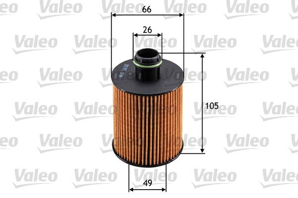 Original VALEO Engine oil filter 586562 for OPEL CORSA