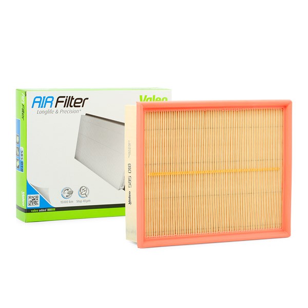 VALEO 585018 Air filter 55mm, 213mm, 253mm, Filter Insert, with pre-filter