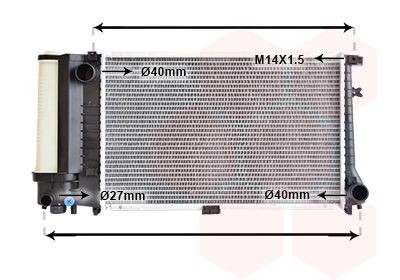 Great value for money - VAN WEZEL Engine radiator 06002090