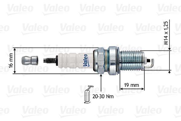 RF10HC-1 VALEO Spanner Size: 16 Electrode distance: 1mm Engine spark plug 246913 buy