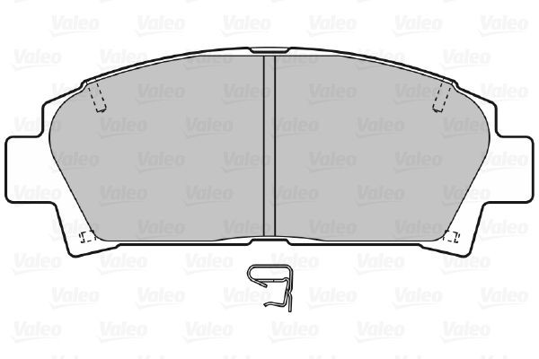 VALEO Brake pad kit 598809 for TOYOTA CARINA, AVENSIS, MR2