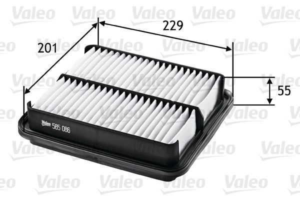 VALEO 585086 Air filter 13780-77E00