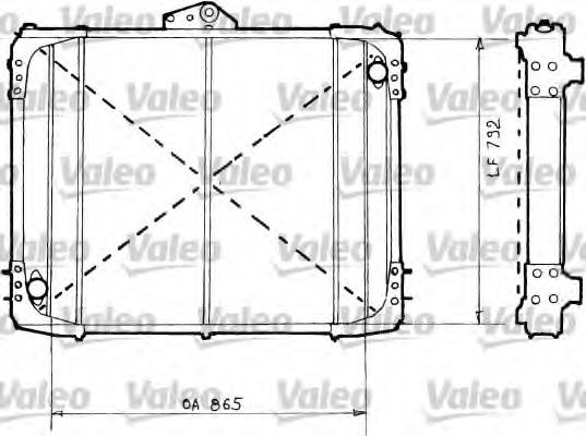 VALEO 730487 Kühler, Motorkühlung für RENAULT TRUCKS C LKW in Original Qualität