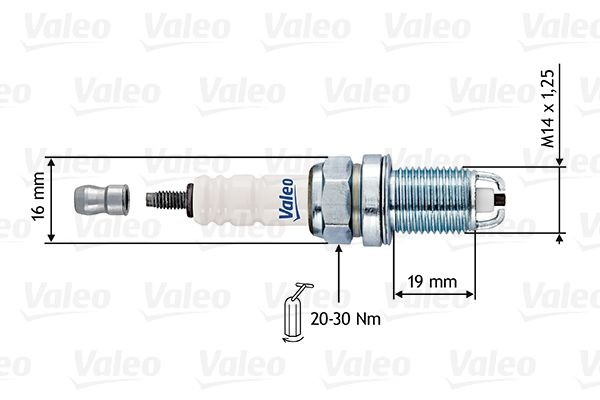 RF13L2DMC-1 VALEO 246901 Spark plug 101-000-033AG