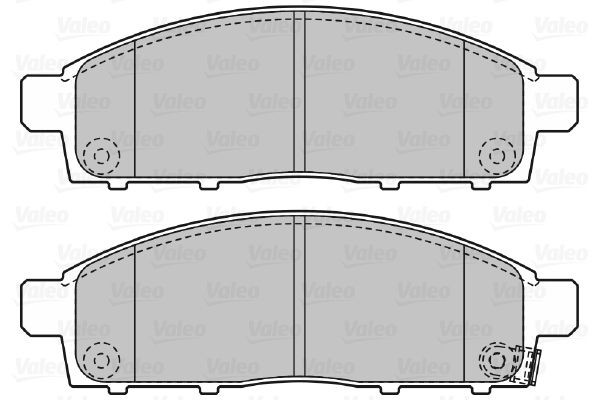 VALEO Brake pad kit 598893