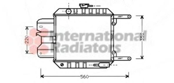 VAN WEZEL Core Dimensions: 330 - 305 - 32 Radiator 13002012 buy