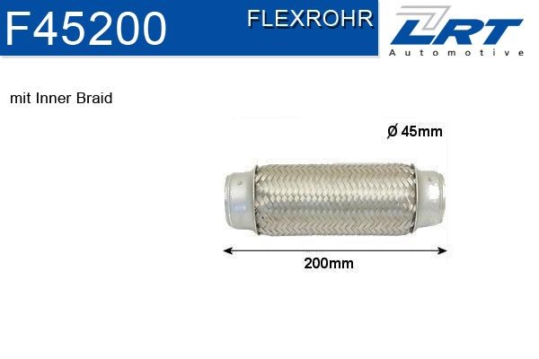 LRT F45200 Flex Hose, exhaust system 90 411 497