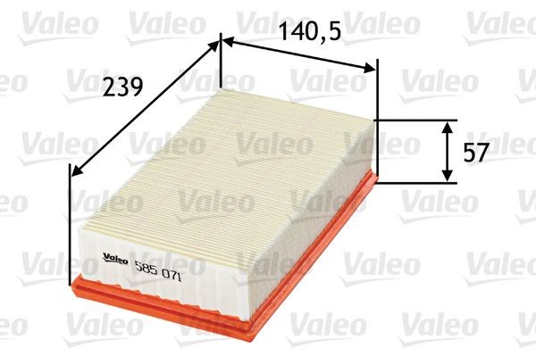 OEM-quality VALEO 585071 Engine filter