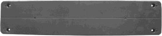 Licence plate holder / bracket VAN WEZEL Front, black, frameless - 3029580