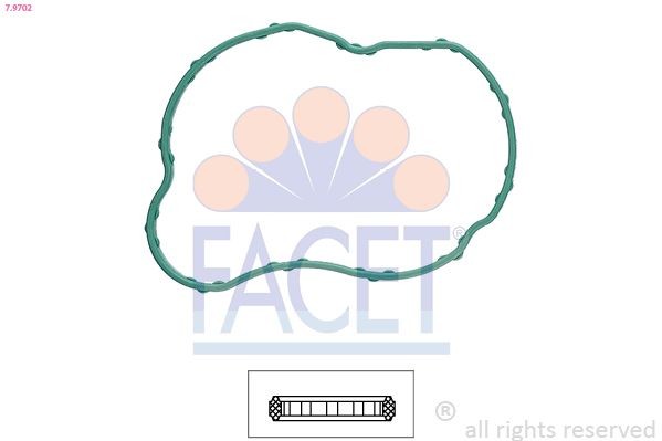 FACET 7.9702 Thermostat gasket BMW X1 2009 in original quality