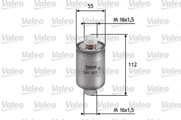 VALEO 587201 Fuel filter C2C 35417