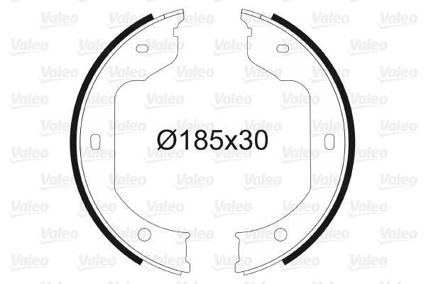 VALEO 562805 Handbrake shoes FORD experience and price
