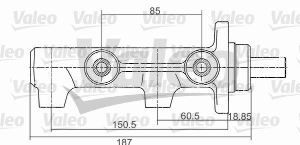 VALEO 350713 Brake master cylinder 77 01 034 549
