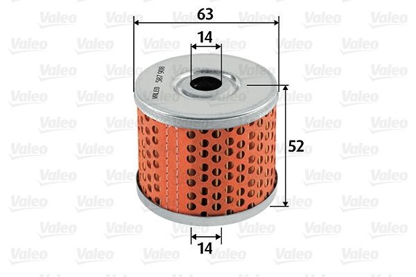 VALEO Filter Insert Height: 52mm Inline fuel filter 587908 buy