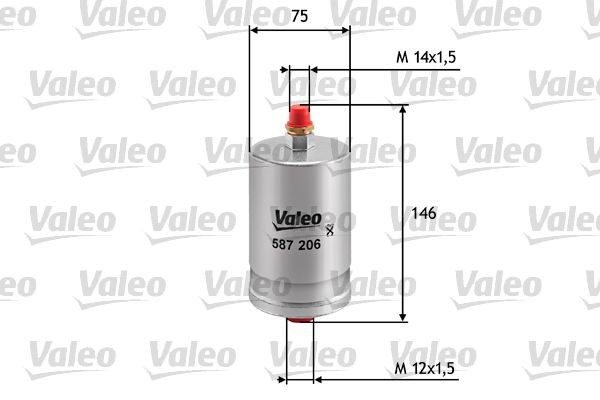 VALEO 587206 Fuel filter A 002 477 08 01