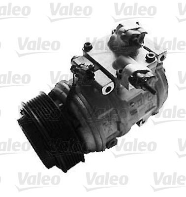 VALEO 10PA17, 12V, PAG 46, R 134a, with PAG compressor oil, NEW ORIGINAL PART Belt Pulley Ø: 120mm, Number of grooves: 7 AC compressor 813370 buy