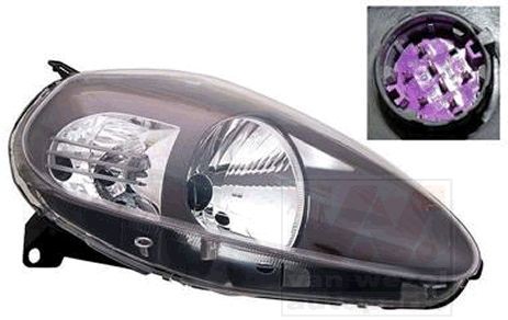VAN WEZEL 1624968 Headlight Right, H4, Crystal clear, for right-hand traffic, with motor for headlamp levelling, P43t