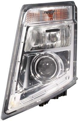 E1 2583 HELLA Left, H7/H7, LED, PY21W, DE, Halogen, 24V, with low beam, with position light, with indicator, with high beam, for left-hand traffic, with bulbs Left-hand/Right-hand Traffic: for left-hand traffic, Vehicle Equipment: for vehicles without headlight levelling, for vehicles with leveling control Front lights 1LL 010 478-131 buy