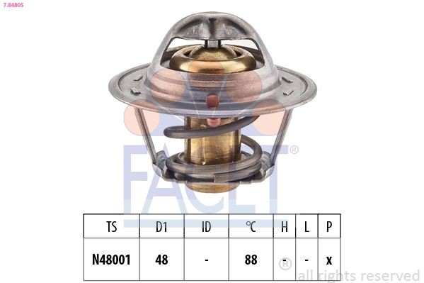 EPS 1.880.480S FACET 7.8480S Engine thermostat 91XM-8575-AA