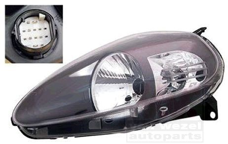 VAN WEZEL Left, H4, Crystal clear, for right-hand traffic, with motor for headlamp levelling, P43t Left-hand/Right-hand Traffic: for right-hand traffic, Vehicle Equipment: for vehicles with headlight levelling (electric), Frame Colour: dark grey Front lights 1624965 buy