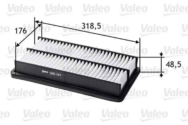 OEM-quality VALEO 585147 Engine filter