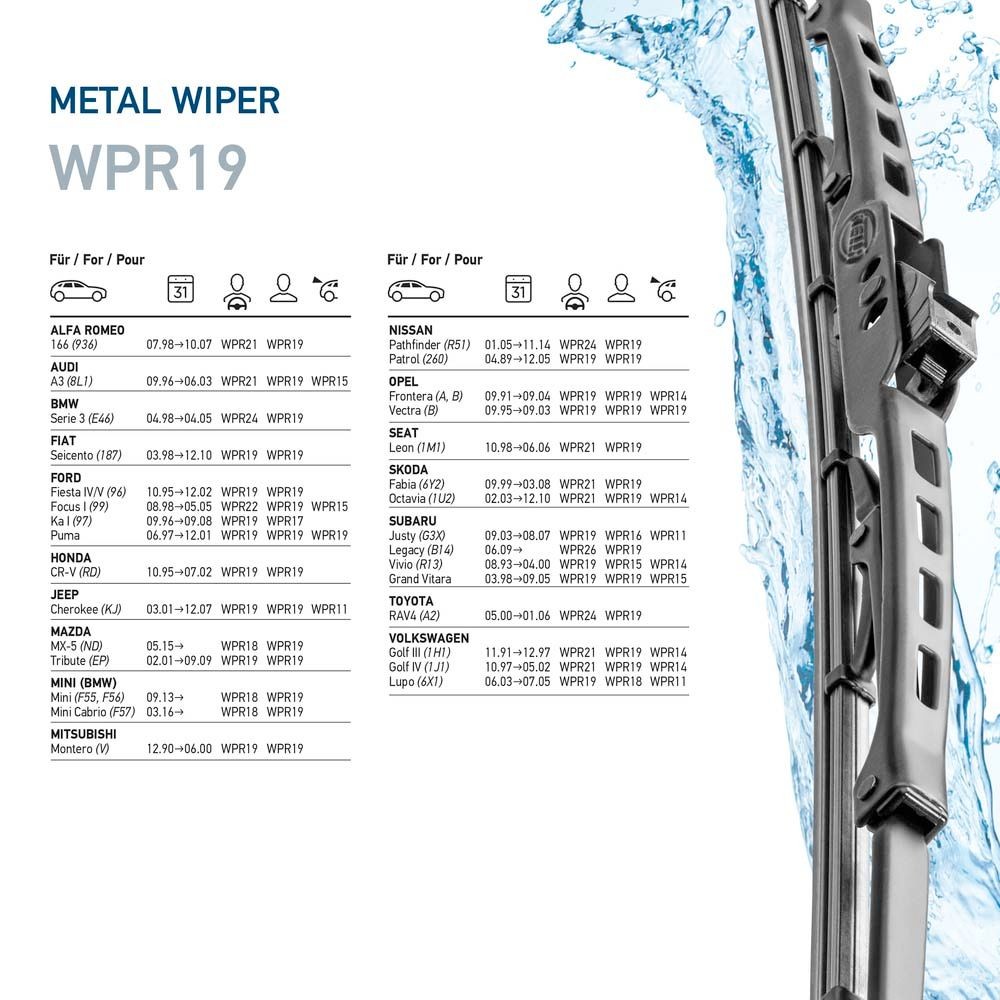 HELLA Windscreen wipers WPR 19 buy online