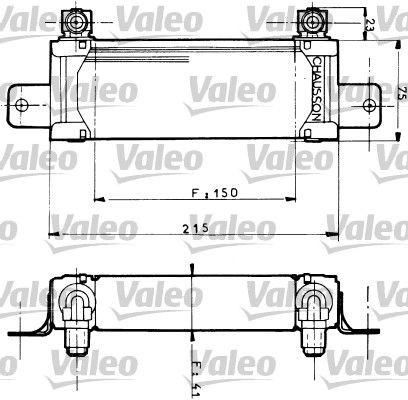 Engine oil cooler VALEO - 816590
