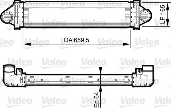 VALEO Turbo intercooler FORD Focus 2 (DA_, HCP, DP) new 818245